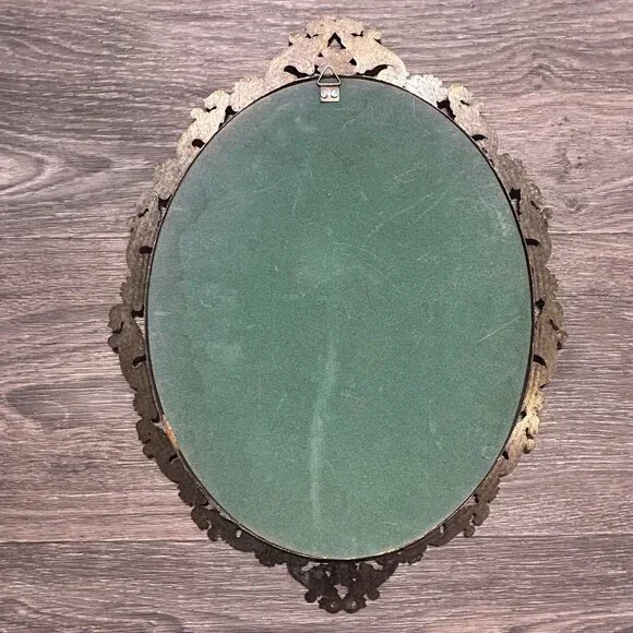 Vintage Pinkie Blue Boy Prints Ornate Oval Framed Made In Italy Glass *READ - Picture 13 of 16